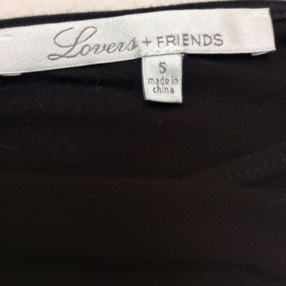 Lovers + Friends Black Deep V-neck Jumpsuit, size Small - Picture 7 of 8